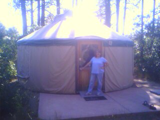 Lisa and Yurt